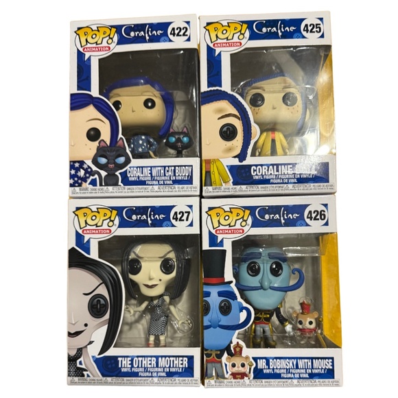 Vaulted Coraline Funko Pop Set (422, 425, 426, 427) – MIB Collectors Set - Picture 1 of 7